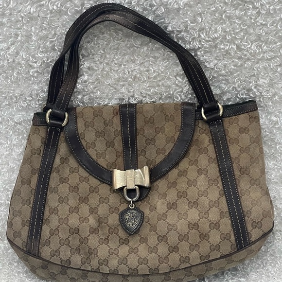 Gucci canvas GG Duchessa flap tote - Picture 1 of 16